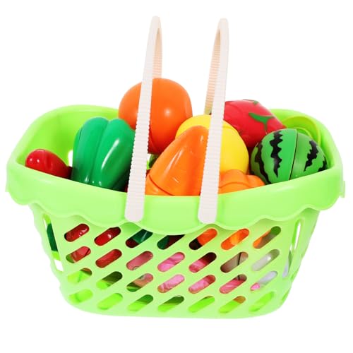 YARNOW Küchen Spielset Teiliges Schneide Obst und Gemüse für Mädchen Jungen Realistisches Schnittspielzeug Pädagogisch Fördert Eltern Junge Mädchen Beziehung und Zufällige von YARNOW