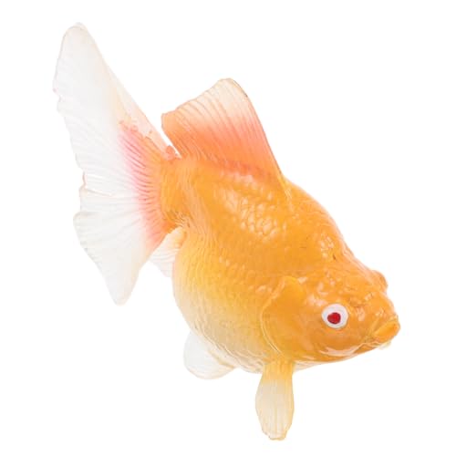 YARNOW Künstliche Goldfisch Spielzeug für Kinder Realistisches Aquarium Lernhilfe für Meeresbiologie Sicheres Plastik Interaktives Spielzeug 1 Stück von YARNOW