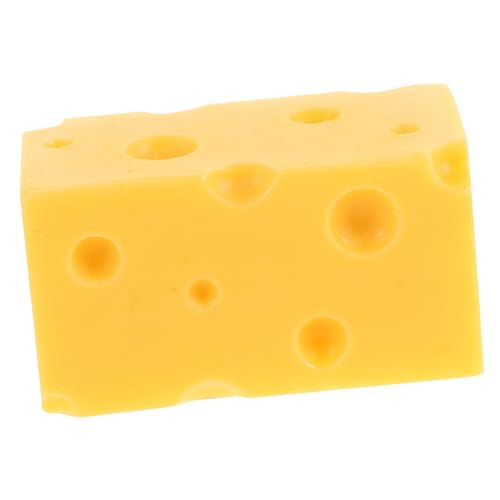 YARNOW Realistisches Käsemodell für Kinder Künstlicher Käse zur Präsentation Lebensmittelechte Requisite für Schaufenster von YARNOW