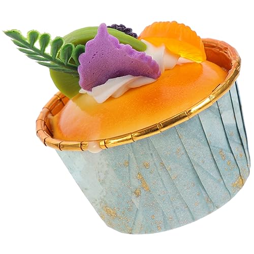 YARNOW Künstliches Cupcake Modell Realistisches Dessert Fotografie Veranstaltungen Heimdekoration Goldrandigem Cupcake Design YARNOW Künstliches Cupcake Modell Realistisches Dessert Fotografie Veranstaltungen Heimdekoration Goldrandigem Cupcake Design von YARNOW