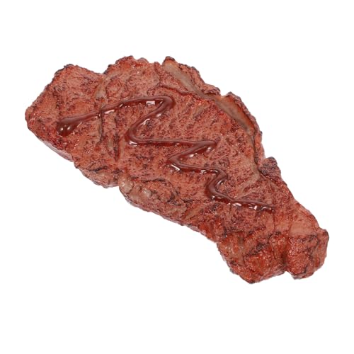 YARNOW Künstliches Steak Modell für Fotografie Dekoration Realistisches Fake Food aus Lebensmittelechtem Material für Küchen und Schaufenster für Kreative Displays von YARNOW