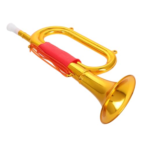 YARNOW Kunststoff Trompete für Goldene für Bühnenaufführungen Musikinstrument für Kreative Rollenspiele Vielfältige Einsatzmöglichkeiten für Kinderunterhaltung YARNOW Kunststoff Trompete für Goldene für Bühnenaufführungen Musikinstrument für Kreative Rollenspiele Vielfältige Einsatzmöglichkeiten für Kinderunterhaltung von YARNOW