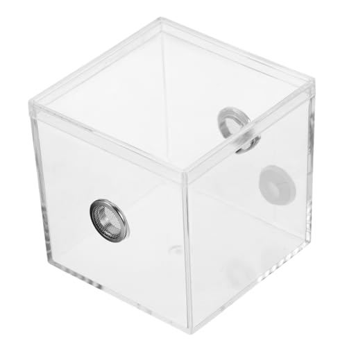 YARNOW Kunststoffterrarium Als Insektenbox Transparentes Gehege Für Springspinnen Grillenbehälter Als Futterbox Winziges Reptilienhaus Zur Zucht Kleines Haustiergehege Mit Guter Sicht von YARNOW