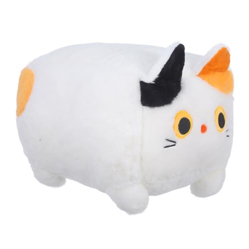 YARNOW Kuschelige Cartoon Würfelkatze Plüschspielzeug für Katzenliebhaber Große Niedliche Dekoration für Sofa Bett für Freunde und Familie von YARNOW
