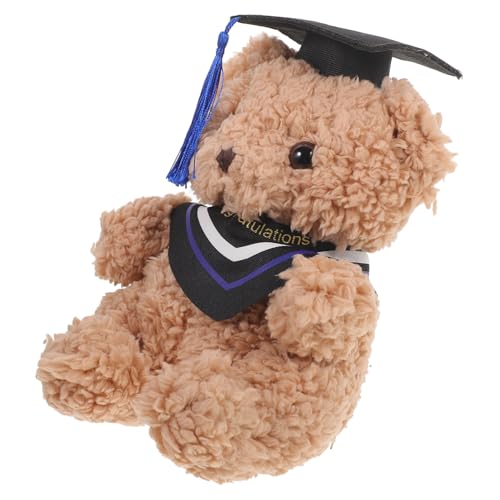 YARNOW Kuscheltier Abschlussbär mit Doktorhut Süßes Plüschtier für Abschlussfeiern Weiches für Graduierung Dekorative Doll für Feierliche Anlässe YARNOW Kuscheltier Abschlussbär mit Doktorhut Süßes Plüschtier für Abschlussfeiern Weiches für Graduierung Dekorative Doll für Feierliche Anlässe von YARNOW