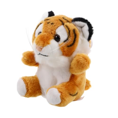 YARNOW Niedlicher Plüsch-Tiger Schlüsselanhänger Und Münzbörse Robustes Spielzeug Für Taschen Rucksäcke Für Kleinkinder Gelb von YARNOW
