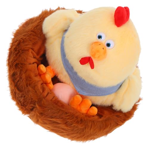 YARNOW Kuscheltiere Huhn Plüschspielzeug Weiches Stofftier Für Ostergeschenk Für Karneval Und Geburtstagsüberraschungen Sicheres Und Liebenswertes Design von YARNOW