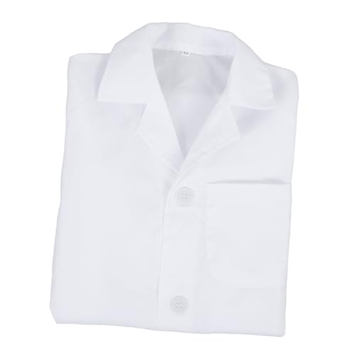 YARNOW Laborkittel für Arztkostüm für Laborkittel für Kleinkinder Wissenschaftler Kostüm für Halloween-Cosplay-Kostüm Laborkittel Kostüm Stoff Weiß YARNOW Laborkittel für Arztkostüm für Laborkittel für Kleinkinder Wissenschaftler Kostüm für Halloween-Cosplay-Kostüm Laborkittel Kostüm Stoff Weiß von YARNOW