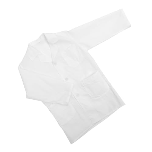 YARNOW Laborkittel für Kinderlaborkittel Wissenschaftler weißer Laborkittel kostüm Arzthelfer-Kostüm Laborkittelbrille für Mädchen Polyester Baumwolle von YARNOW