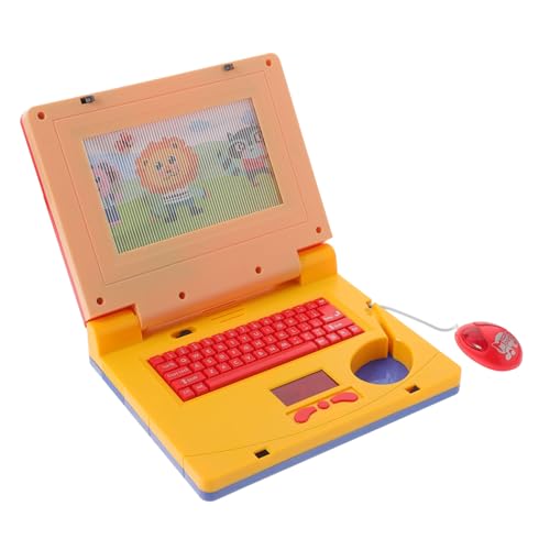 YARNOW Laptop Lerncomputer mit LED Musik Licht Pädagogisches Tragbares Lernspielzeug für Kleinkinder Feinmotorik und Hand Auge Koordination Gelb YARNOW Laptop Lerncomputer mit LED Musik Licht Pädagogisches Tragbares Lernspielzeug für Kleinkinder Feinmotorik und Hand Auge Koordination Gelb von YARNOW