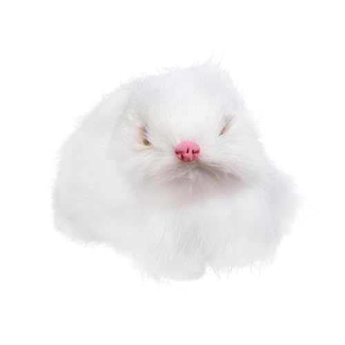 YARNOW Lebensechtes Mini Kaninchen Dekoration Für Ostern Lang Häschenmodell Für Desktop Und Esszimmer Festliches Zubehör Für Fröhliche Feiern von YARNOW