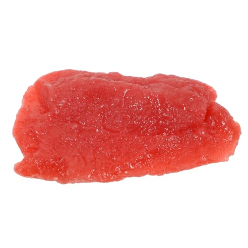 YARNOW Lebensechtes Schweinefleischmodell Realistische Frische Schweinefleischscheibe Künstliches Fleischdekor für Küche Restaurant Buffet Festliche Tischdekoration Detailgetreues Food von YARNOW