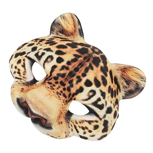 YARNOW Leopard Halbgesichtsmaske Cosplay Tiermotiv aus Eva für Halloween Karneval Party Erwachsene Kostüm Zubehör YARNOW Leopard Halbgesichtsmaske Cosplay Tiermotiv aus Eva für Halloween Karneval Party Erwachsene Kostüm Zubehör von YARNOW