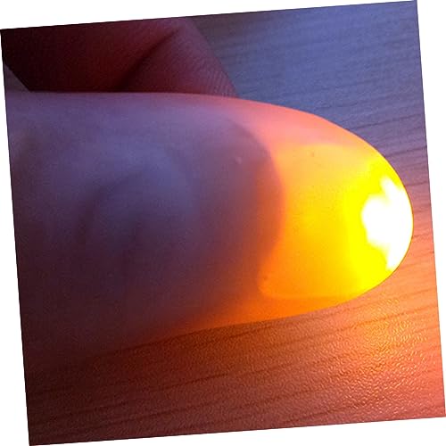 YARNOW Leuchtende Daumenlampe aus Kunststoff Einstellbare Fingerlicht Requisite für Party und Zaubertricks Komfortabel Helles LED Licht Einheitsgröße Zufällige Farben für YARNOW Leuchtende Daumenlampe aus Kunststoff Einstellbare Fingerlicht Requisite für Party und Zaubertricks Komfortabel Helles LED Licht Einheitsgröße Zufällige Farben für von YARNOW
