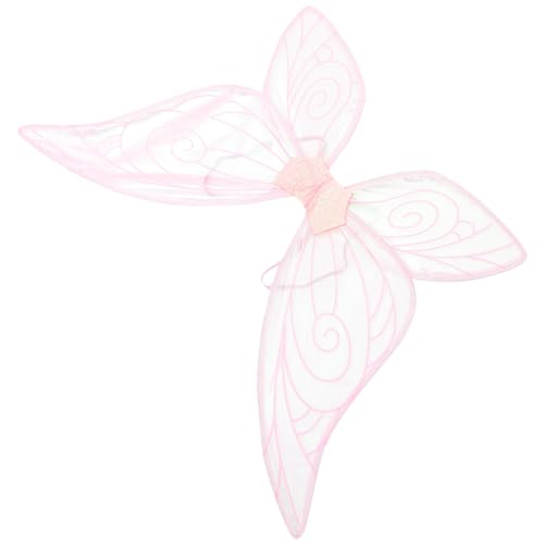 YARNOW Leuchtende Schmetterlingsflügel Schmetterling kostüm Schmetterlingskap Diese groß Feen-Cosplay-Flügel-Kostümzubehör -Cosplay Feenkleid buntes Garn Rosa von YARNOW