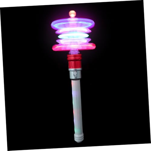 YARNOW Leuchtstab Rotierender Feenstab für Partys Konzerte und Hochzeiten Faszinierende Lichter Leicht und Tragbar ohne Batterie Zauberhafte von YARNOW