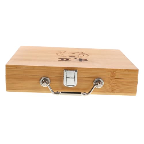 YARNOW Mahjong Box aus Holz Mahjong Aufbewahrungsbox für Stilvolle Organisation der Spielsteine Reisen und Festlichkeiten und Familienabende YARNOW Mahjong Box aus Holz Mahjong Aufbewahrungsbox für Stilvolle Organisation der Spielsteine Reisen und Festlichkeiten und Familienabende von YARNOW