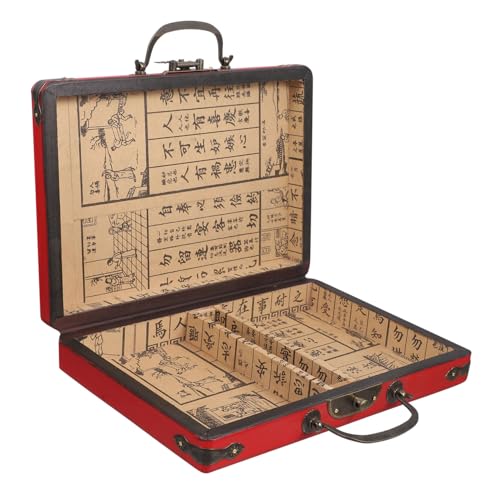 YARNOW Mahjong Box aus Holz Stilvolle Aufbewahrungsbox für Mahjong und Mehr Tragbares Design mit Feiner Verarbeitung für Zuhause und Unterwegs YARNOW Mahjong Box aus Holz Stilvolle Aufbewahrungsbox für Mahjong und Mehr Tragbares Design mit Feiner Verarbeitung für Zuhause und Unterwegs von YARNOW