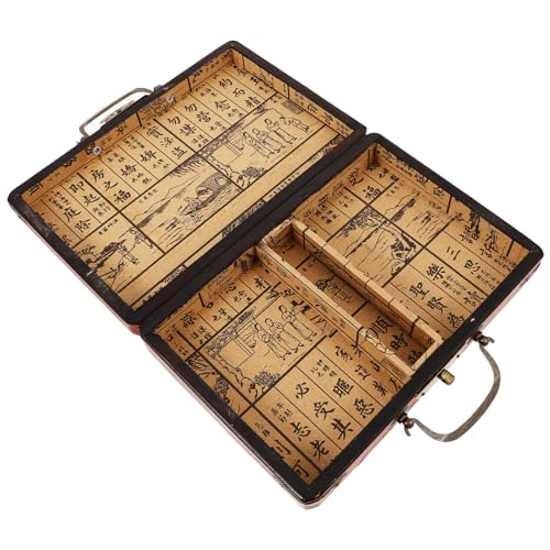 YARNOW Mahjong Box mit Tragegriff Robuste Aufbewahrungsbox für Mahjong Steine für Enthusiasten Vielseitig Einsetzbar für Zuhause und Geschäfte YARNOW Mahjong Box mit Tragegriff Robuste Aufbewahrungsbox für Mahjong Steine für Enthusiasten Vielseitig Einsetzbar für Zuhause und Geschäfte von YARNOW