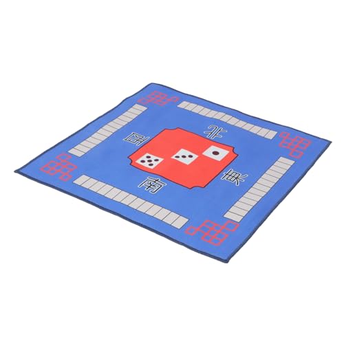 YARNOW Mahjong Tischunterlage rutschfeste Tischdecke für Mahjong Poker Brettspiele Geräuschreduzierend Blau Langlebiges mit Klassischem Design von YARNOW