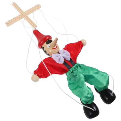 YARNOW Marionettenpuppe Aus Holz Für Kreative Fadenpuppe Handpuppen Zufälliger Farbvarianten Für Puppentheater Und Rollenspiele von YARNOW
