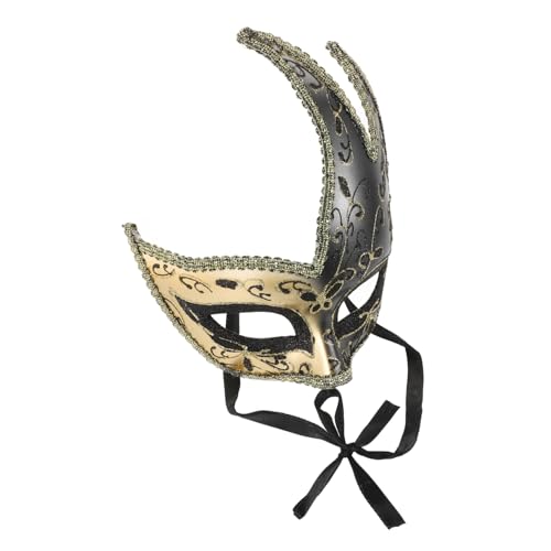 YARNOW Maske für Maskerade und Kostümparty Halbmaske im Antiken Stil Vintage Cosplay Accessoire Leicht und Bequem für Halloween und Besondere Anlässe von YARNOW