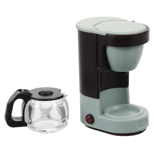 YARNOW Maßstab Blaue Kaffeemaschine Perfektes Zubehör Für Puppenstuben Bastelbedarf Und Accessoire Für Kreative Rollenspiele von YARNOW