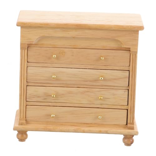 YARNOW Maßstab Handgefertigtes Miniaturmöbel aus Holz Detailreicher Kleiner Beistellschrank Puppenhaus Möbel Deko für Wohnzimmer Esszimmer und Schlafzimmer YARNOW Maßstab Handgefertigtes Miniaturmöbel aus Holz Detailreicher Kleiner Beistellschrank Puppenhaus Möbel Deko für Wohnzimmer Esszimmer und Schlafzimmer von YARNOW