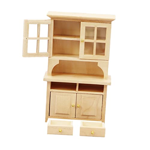 YARNOW Maßstab Mini Bücherregal Kinderzimmer Dekoration Langlebig Kleines Regal für Puppenhaus DIY Zubehör von YARNOW