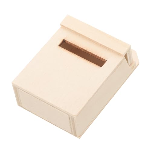 YARNOW Maßstab Miniatur Briefkasten für Puppenhaus Dekoration Bastelset Holzmaterial YARNOW Maßstab Miniatur Briefkasten für Puppenhaus Dekoration Bastelset Holzmaterial von YARNOW