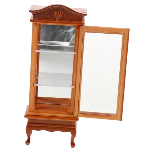 YARNOW Maßstab Platzsparender Schrank für DIY Puppenhauszimmer Detaillierte Handwerkskunst und Sichere Materialien von YARNOW