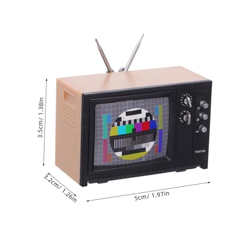 YARNOW Miniatur-Fernseher Für Puppenhaus Winziger Tv-schmuck Maßstab DIY-miniaturzubehör Puppenhausmöbel Miniatur-Accessoires Für Wohnaccessoires Spielzeug Für Kleine Mädchen von YARNOW