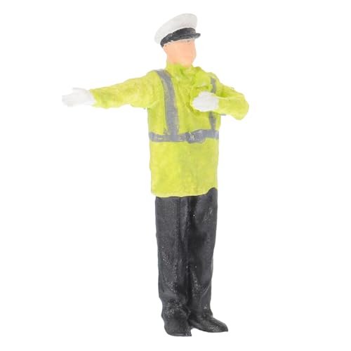 YARNOW Verkehrspolizei-Ornament Kunstharz Modell Puppenhaus-zubehör Miniatur-straßenpolizei Zubehör Im Maßstab Miniatur-straßenrequisiten von YARNOW
