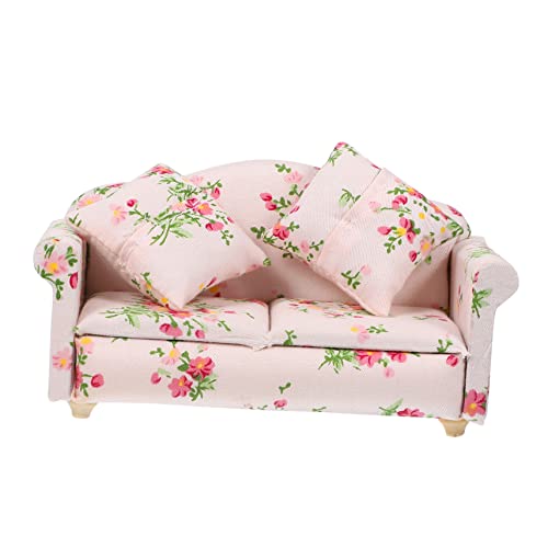 YARNOW Maßstab Robustes und Realistische Rosa Floral Couch Stabiles Puppenmöbel für Rollenspiel und YARNOW Maßstab Robustes und Realistische Rosa Floral Couch Stabiles Puppenmöbel für Rollenspiel und von YARNOW