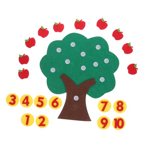 YARNOW Mathematik Lernspielzeug Äpfelbaum aus Vliesstoff Digitales Kognitives Zuordnungsspiel Wiederverwendbares Sicheres Rechen Spiel für Vorschule und Klassenraumgebrauch YARNOW Mathematik Lernspielzeug Äpfelbaum aus Vliesstoff Digitales Kognitives Zuordnungsspiel Wiederverwendbares Sicheres Rechen Spiel für Vorschule und Klassenraumgebrauch von YARNOW