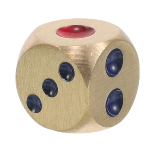 YARNOW Messingwürfel Für Table Game Metal Dice Dekorativ Für Tabletop-Spiel Und Metall Vielseitig Für DIY-herstellung Ornament von YARNOW