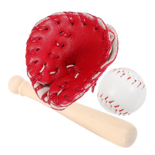 YARNOW Mini Baseball Miniature Baseballschläger Handschuh Ball Dekoratives Sport Accessoire für Puppenhaus Miniatur Haus Dekoration Geschenkidee YARNOW Mini Baseball Miniature Baseballschläger Handschuh Ball Dekoratives Sport Accessoire für Puppenhaus Miniatur Haus Dekoration Geschenkidee von YARNOW