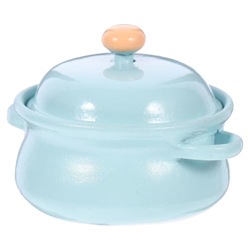 YARNOW Mini Candy Farbsuppe Topf Miniatur-suppentopf Dekoratives Mini-kochgeschirr Mini-Topf Dekorative Herde Mini-kochgeschirr Für Simulationstöpfe Green Keramik von YARNOW