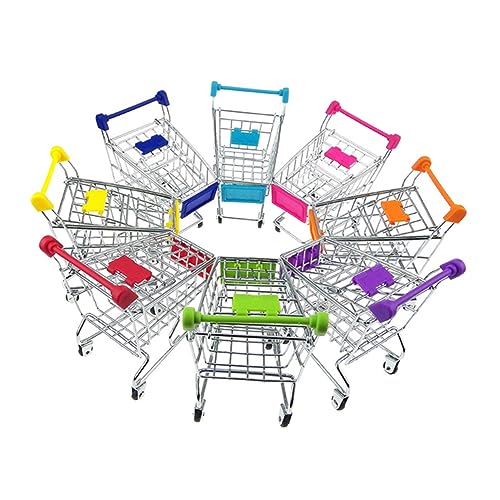 YARNOW Mini Einkaufswagen für Rollenspiel Trolley aus Metall mit Elektroplattierung Zufällige Farbe als Schreibtisch Organizer für Kaufladen Spiele Zufällige Farbe YARNOW Mini Einkaufswagen für Rollenspiel Trolley aus Metall mit Elektroplattierung Zufällige Farbe als Schreibtisch Organizer für Kaufladen Spiele Zufällige Farbe von YARNOW