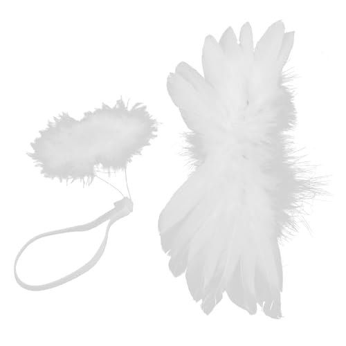 YARNOW Mini Engelsflügel Weiß für Puppen DIY Basteln Modisch Leicht Anzubringen Vielseitig für Dekoration und Cosplay von YARNOW