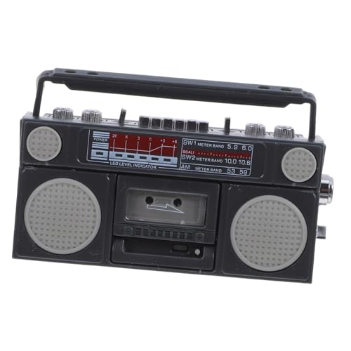 YARNOW Mini Funkmodell für Puppenhaus Vintage Radio aus Langlebigem für Mini Layouts Handgefertigt Kompakte im Kinderzimmer YARNOW Mini Funkmodell für Puppenhaus Vintage Radio aus Langlebigem für Mini Layouts Handgefertigt Kompakte im Kinderzimmer von YARNOW