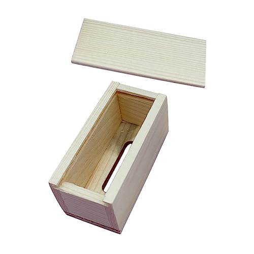 YARNOW Mini Geöffnete Tissue Box Aus Dekorative Aufbewahrungsbox Für Puppenhäuser Zubehör Für Kreative Gestaltung von YARNOW