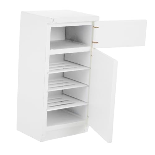 YARNOW Mini Holz Möbel Weiße Miniaturküche Dekoration Handgefertigtes Modell für Puppenhaus Zubehör für Jungen und Mädchen von YARNOW