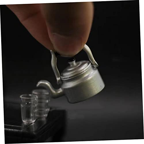 YARNOW Mini -Küchenutensilien Miniatur für Mini-Wassertopf Kleiner Topf Wasserkocher Modell Küche Mini-Wasserkocher Mini-Teekannen Mini-Teekessel Mini-Topf Metall Silver YARNOW Mini -Küchenutensilien Miniatur für Mini-Wassertopf Kleiner Topf Wasserkocher Modell Küche Mini-Wasserkocher Mini-Teekannen Mini-Teekessel Mini-Topf Metall Silver von YARNOW