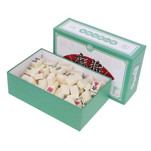 YARNOW Mahjong-brettspiel Traditionelles Chinesisches Spielzeug Tragbares Mahjong-spielset Für Reisen Für Unterwegs Reisespiel-Requisite Für Wohnheimutensilien von YARNOW