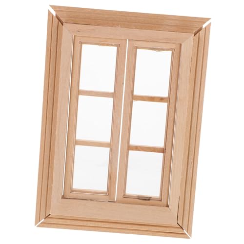 YARNOW Mini-Möbelmodell Miniatur Puppe Steht Zubehör Mini-leeres Fenster Mini-Hausschmuck Fenstermodell Mini ungefärbtes Holzfenster kleines Hausgerät hölzern YARNOW Mini-Möbelmodell Miniatur Puppe Steht Zubehör Mini-leeres Fenster Mini-Hausschmuck Fenstermodell Mini ungefärbtes Holzfenster kleines Hausgerät hölzern von YARNOW