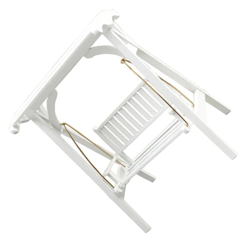 YARNOW Mini Möbelschwung Modern Miniatur Fee Puppe Figur Mädchen Minischaukel Selber Machen Mini House Decor Mini-hausschaukel Mini-zubehör Hölzern Weiß YARNOW Mini Möbelschwung Modern Miniatur Fee Puppe Figur Mädchen Minischaukel Selber Machen Mini House Decor Mini-hausschaukel Mini-zubehör Hölzern Weiß von YARNOW
