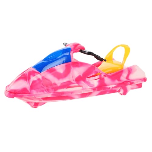 YARNOW Mini -Motorrad -U -Boot - Boot Figur Miniatur-Bootsverzierungen Miniatur-Segelboote Miniboot Dollhouse Decor Mini- -Hausdekorationen kleines Spielzeugboot Plastik Rosig von YARNOW