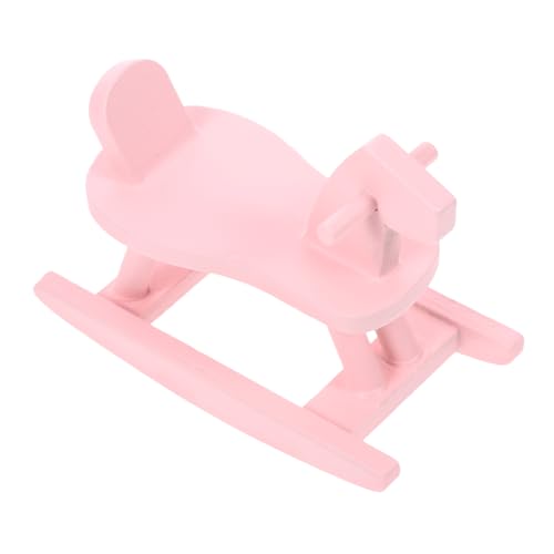 YARNOW Mini-Pferdeornamente aus Holz Schaukelstuhl Miniatur-Schaukelpferd Mini-Schaukelstühle zum Basteln Dollhouse Schlafzimmermöbel Mini-Haus-Ornament-Miniaturen Birke Rosa YARNOW Mini-Pferdeornamente aus Holz Schaukelstuhl Miniatur-Schaukelpferd Mini-Schaukelstühle zum Basteln Dollhouse Schlafzimmermöbel Mini-Haus-Ornament-Miniaturen Birke Rosa von YARNOW