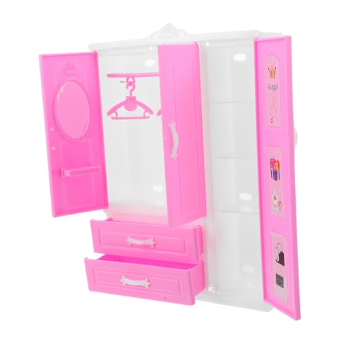 YARNOW Mini Princess Garderobe Puppenhaus Kleiderschrank unfertige Puppenhausmöbel Miniaturmöbel für Dollhouse Puppenschrank Mini-Kleiderschrank Zubehör für Feengärten Plastik Rosa YARNOW Mini Princess Garderobe Puppenhaus Kleiderschrank unfertige Puppenhausmöbel Miniaturmöbel für Dollhouse Puppenschrank Mini-Kleiderschrank Zubehör für Feengärten Plastik Rosa von YARNOW